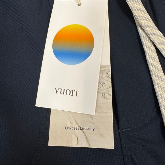 Vuori Men's NWT Size Small Navy Blue Ink Meta Jogger Cinched Leg Drawstring - Picture 8 of 10